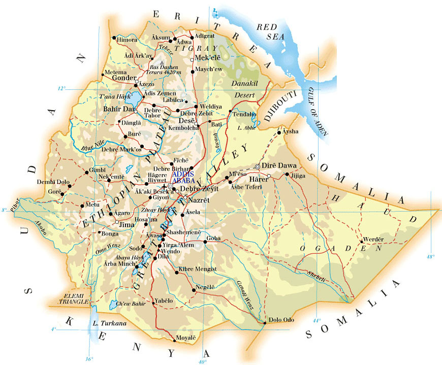 Maps of Ethiopia | Map Library | Maps of the World