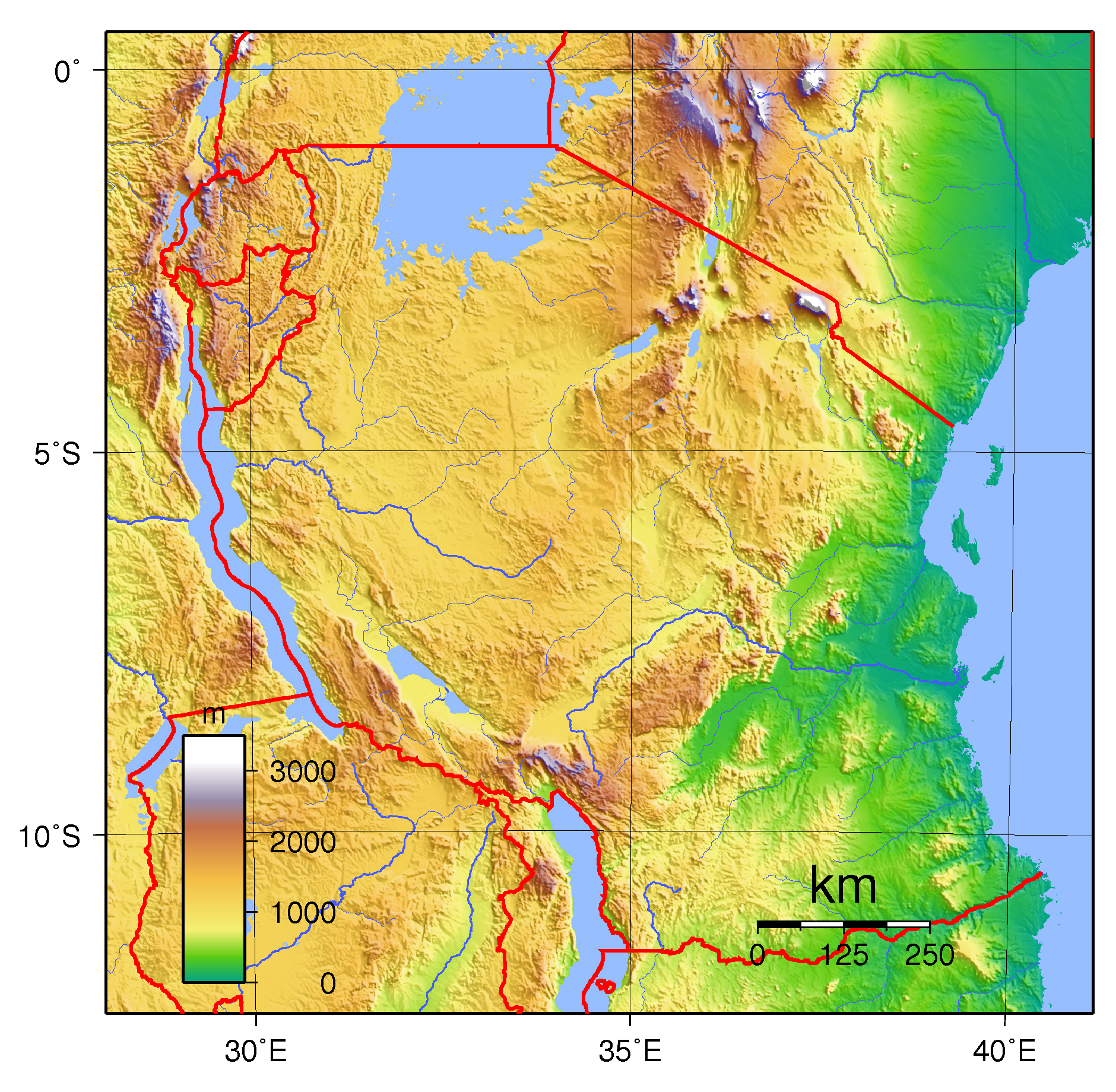 Maps Of Tanzania Map Library Maps Of The World