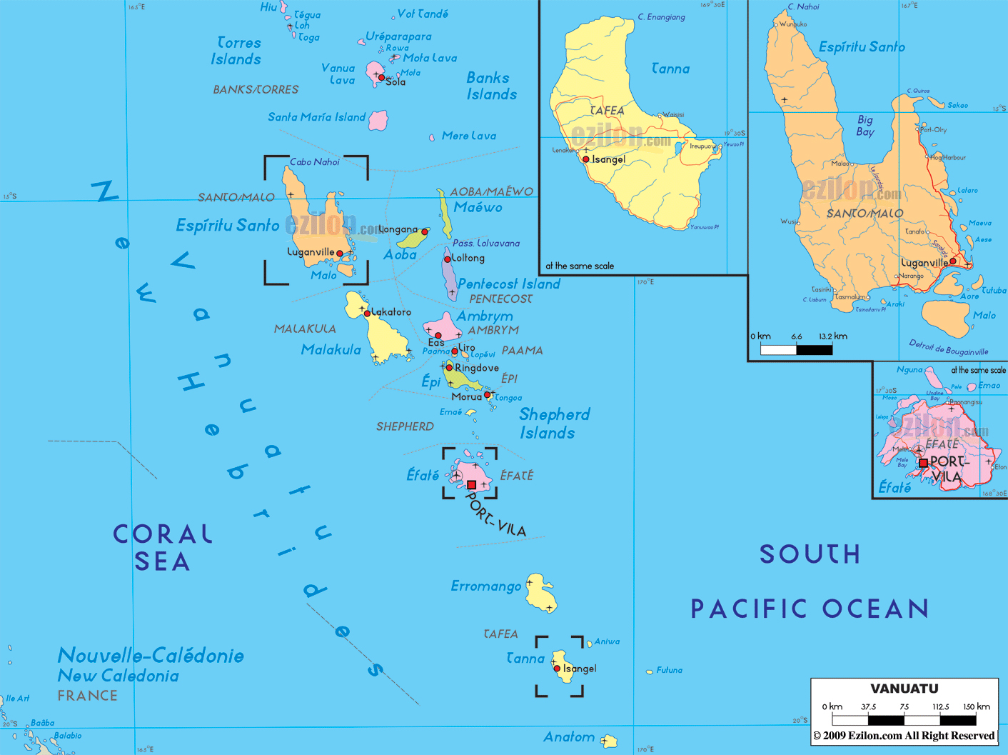 Maps of Vanuatu  Map Library  Maps of the World