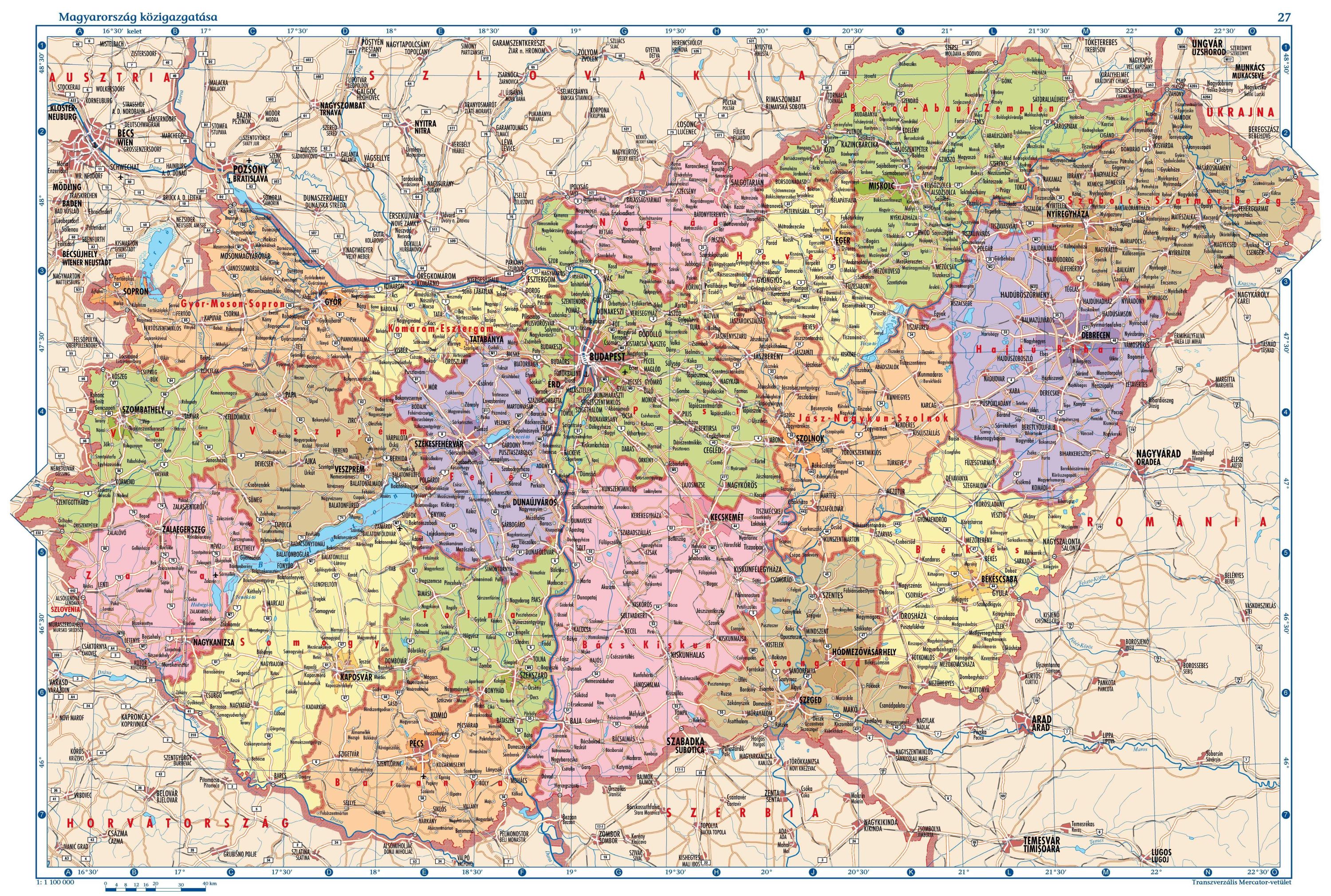 baja megye térkép Maps of Hungary | Map Library | Maps of the World baja megye térkép