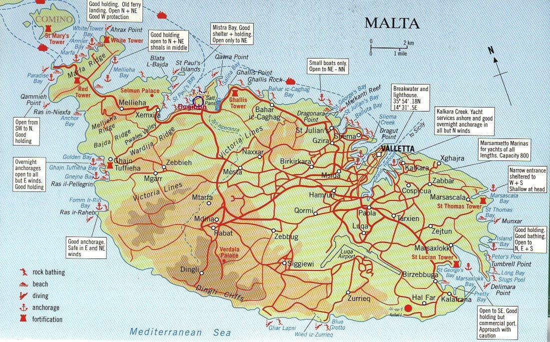 Maps Of Malta Map Library Maps Of The World