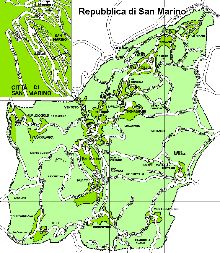 Maps of San Marino | Map Library | Maps of the World