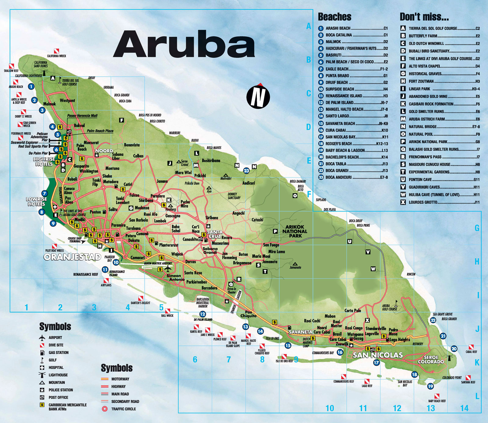 Maps Of Aruba Map Library Maps Of The World