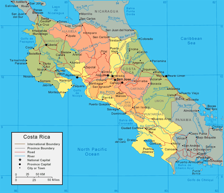 detailed map of costa rica maps of costa rica map library maps of the world detailed map of costa rica maps of costa rica map library maps of the world