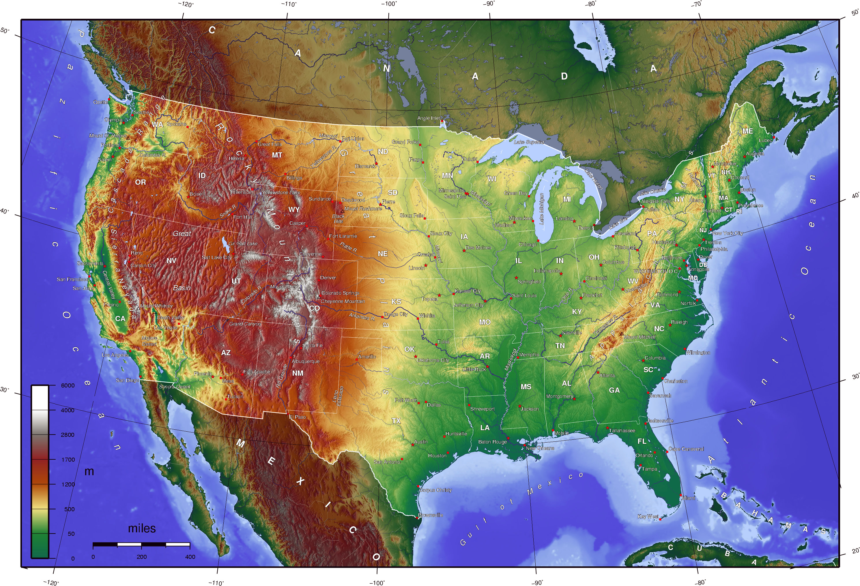 Maps Of The Usa The United States Of America Map Library Maps Of