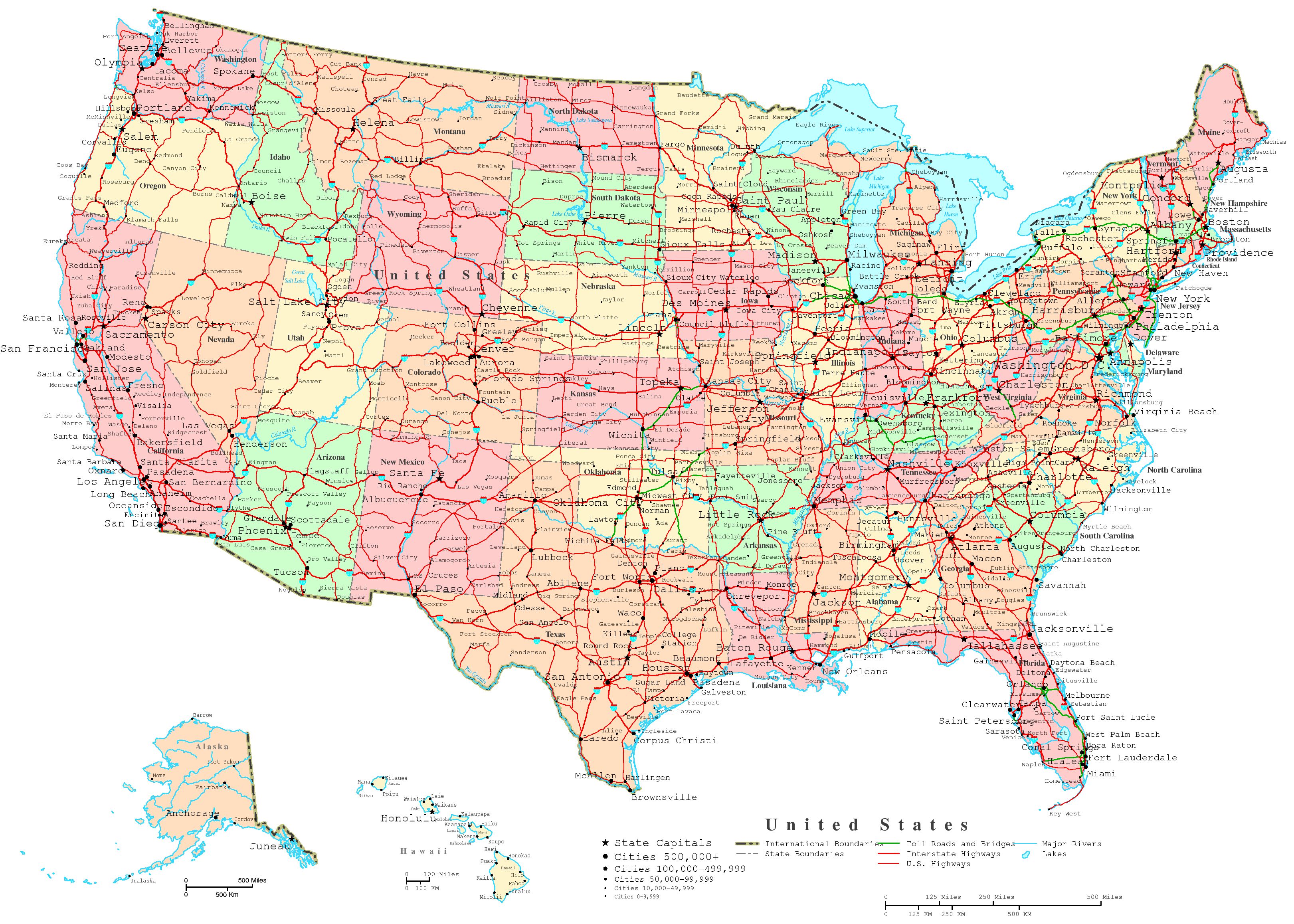 Maps Of The Usa The United States Of America Map Library Maps Of