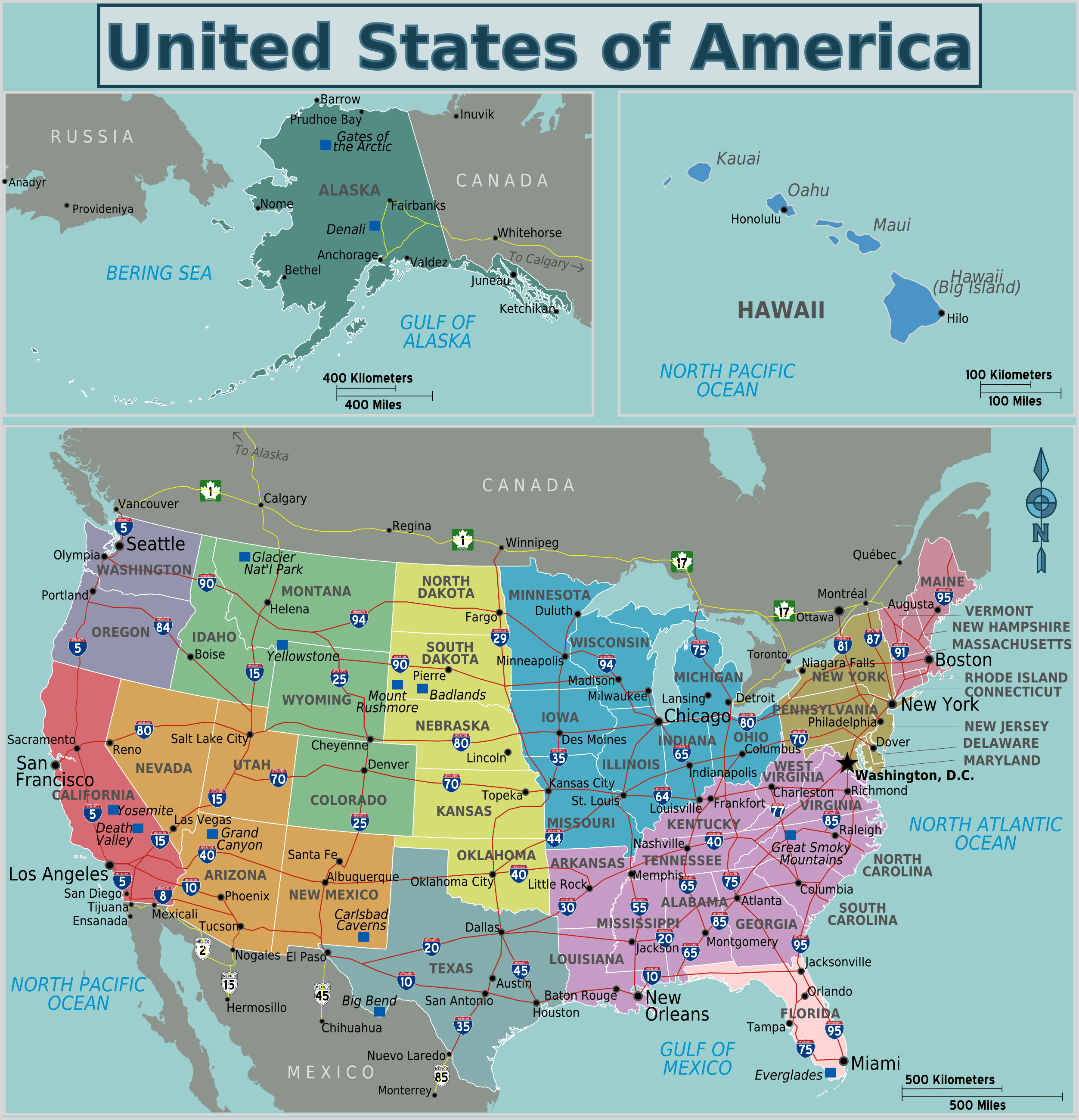 Maps Of The Usa The United States Of America Map Library Maps Of