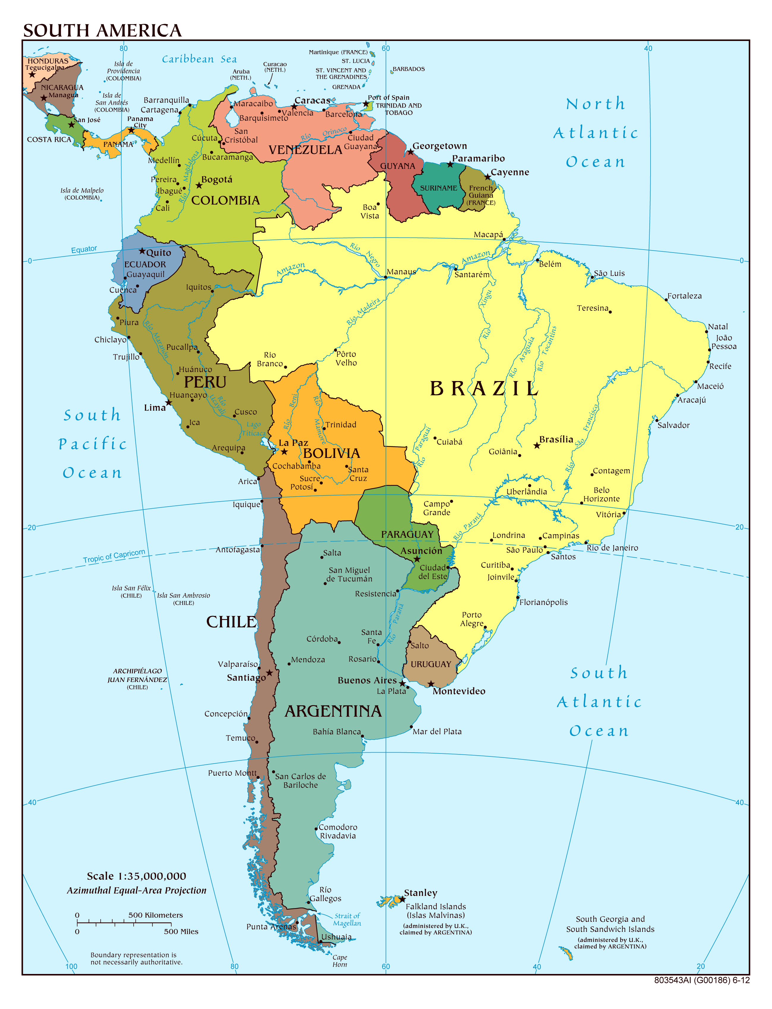 North And South America Political Map Quiz