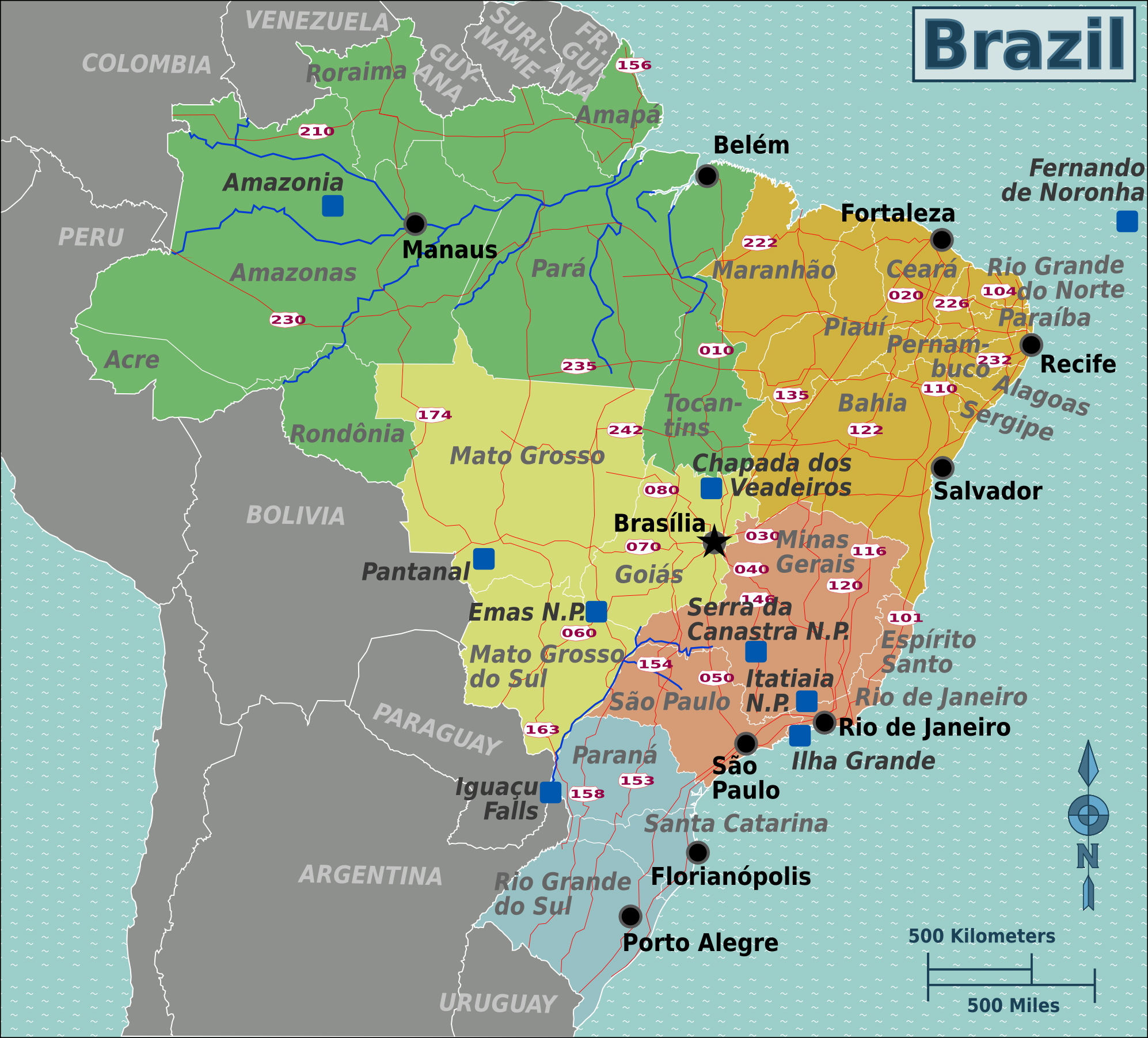 Maps Of Brazil Map Library Maps Of The World