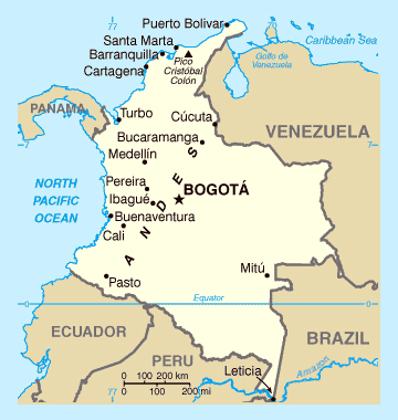 Maps Of Colombia Map Library Maps Of The World Maps Of Colombia Map Library Maps Of The World